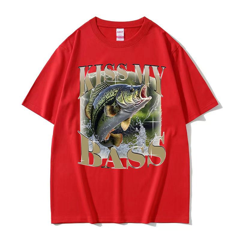 2026 Summer Cotton Printed TShirt Vintage Fishing Graphic Tee Unisex WOMEN Plus Size Loose Hip Hop Rap Breathable Comfort Top