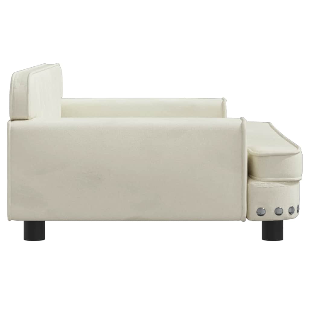 Dog Bed Cream 90 x 53 x 30 cm Velvet