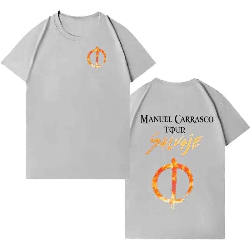 Unisex Women Cotton Cozy Casual Oversized T Shirt Hip Hop Tshrits Rapper Unisexuel Carrasco Salvaje Tour Hot Sale High Quality Tshirt