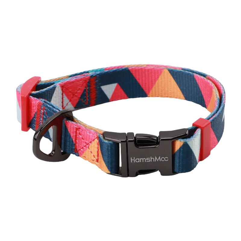 Ошейник для собак, регулируемый, мягкий, нейлоновый, прочный, с металлической пряжкой, для маленьких, средних, больших собак, гуляющих на открытом воздухе
