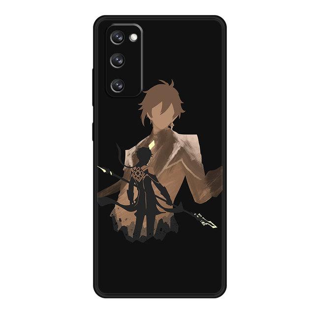 Чехол для телефона Samsung S21 Plus S20 Fe S9 S8 S10 Lite S22 Ultra 5g Note 20 10 S7 S10e Soft Genshin Impact аниме