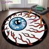 Retro Rat Fink Hot Rod Garage Round Rug, Personalized Art Decor Floor Mat, Non-Slip Washable Area Carpet for Bedroom & Office