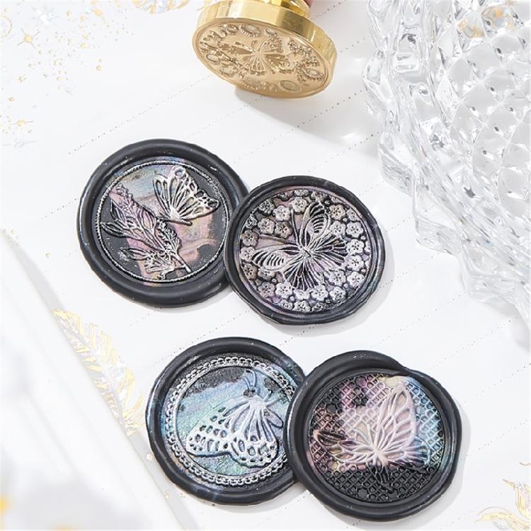 Серия «Бабочки» Печать из сургуча Печать для воска для конвертов, открыток, украшений