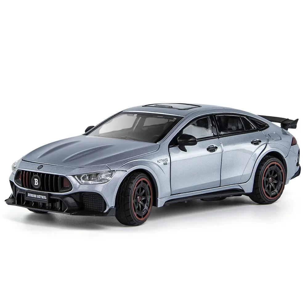 1:24 Металлическая имитация Brabus 900 AMG GT63 Коллекция игрушечных моделей автомобилей из сплава Автомобильные украшения 6 Складные боковые зеркала с открытой дверью