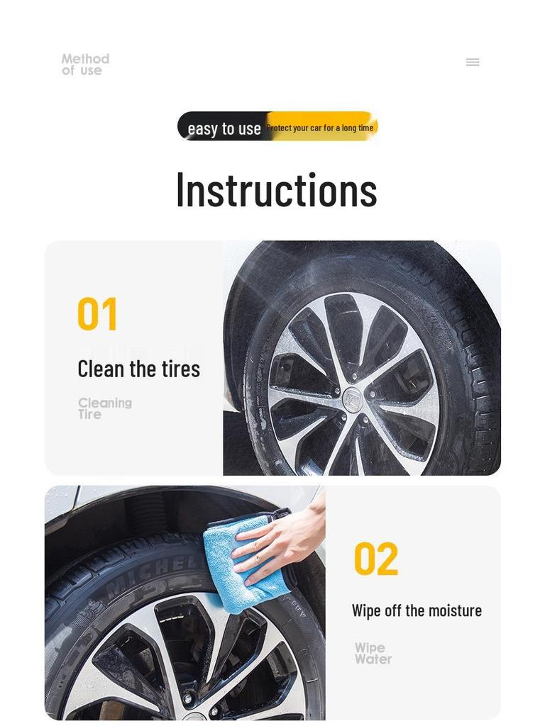 Блеск и кондиционер для шин: Пыленепроницаемый, Защищающий от пепла, Черный глянцевый лак для обновления 3D-шин