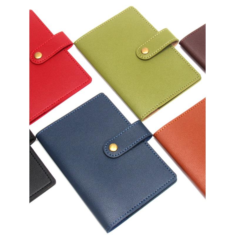 Бронзовая Кнопка Паспорт с Набором Бирок для Багажа Многоцветная Пряжка Очень Толстая Кожа Паспорт и Держатель для Карт Бирка для Багажа