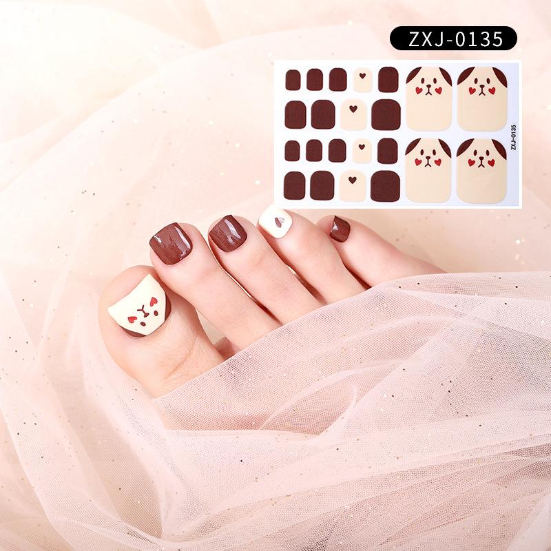Летняя новая наклейка для ногтей, милая наклейка для ногтей на ногах, водонепроницаемая прочная наклейка для ногтей, декоративная женская