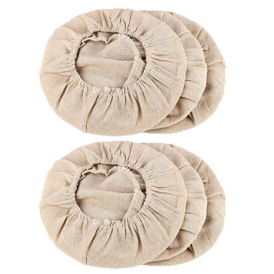 6Pcs Dough Bread Fermentable Wicker Proofing Basket Cloth Cotton Liner Cover