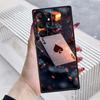 Креативный дизайн игральных карт Чехол для телефона Для Samsung Galaxy S26 S25 S24 S23 S22 S21 S20 Ultra Plus FE 5G Черный Мягкий ТПУ