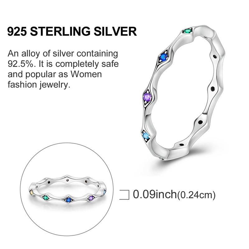 New copper Rings Red Pink Blue Stone Rings Simple Stackable Women Authentic Rings Ideal For Wedding Party Jewellery Gift