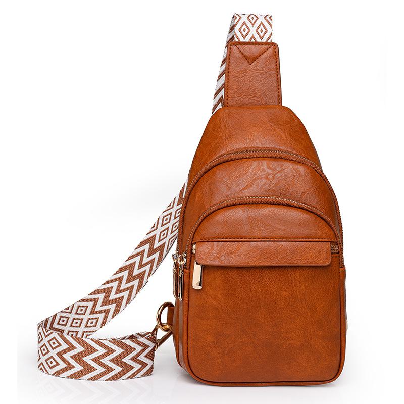 Популярная женская текстурированная сумка-слинг — минималистичная шикарная сумка через плечо для городского стиля байкера и повседневных нарядов