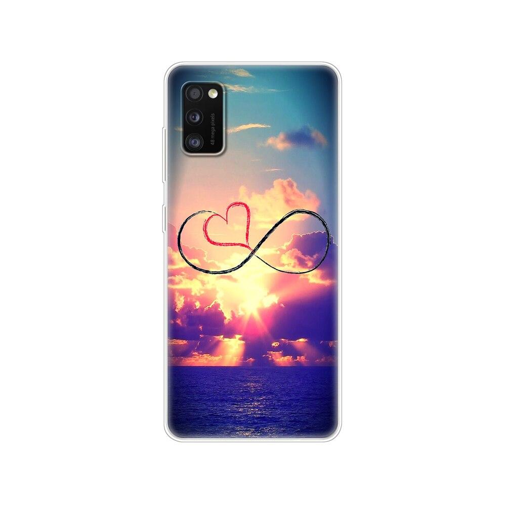 Чехол для Samsung Galaxy A41, 6,1 дюйма, Мягкая силиконовая задняя крышка для телефона Samsung A41, чехол GalaxyA41 A 41 A415 SM-A415fzwmser, бампер