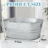 Metal Galvanized Tub 15L Drink Bucket High Quality Ice Bucket  Parties