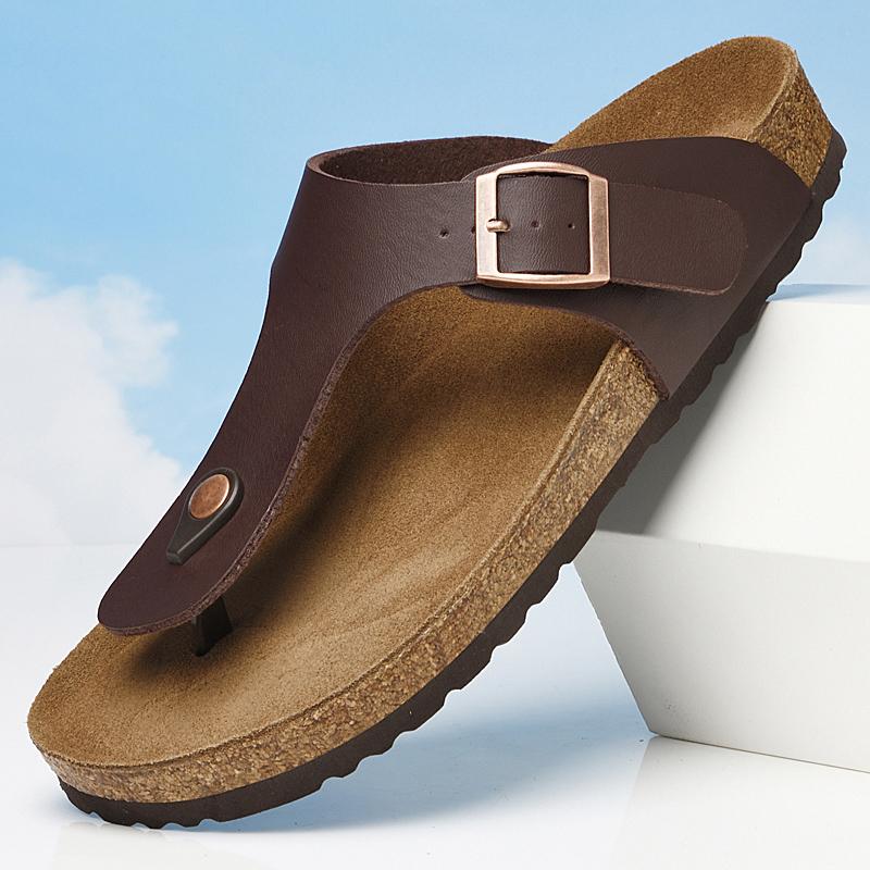 Мода Новая Модная Мужская Откидная Пляжная Обувь Европейская Американская Одноногая Легкая Нескользящая Брендовая Пляжная Обувь 38-46 Мужские Шлепанцы