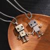 Trendy Korean Street Style Robot Pendant Necklace for Men & Women
