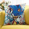 Classic Game S-Sonic Various Sizes Square Pillow Case For Car Home Bedchamber Decor