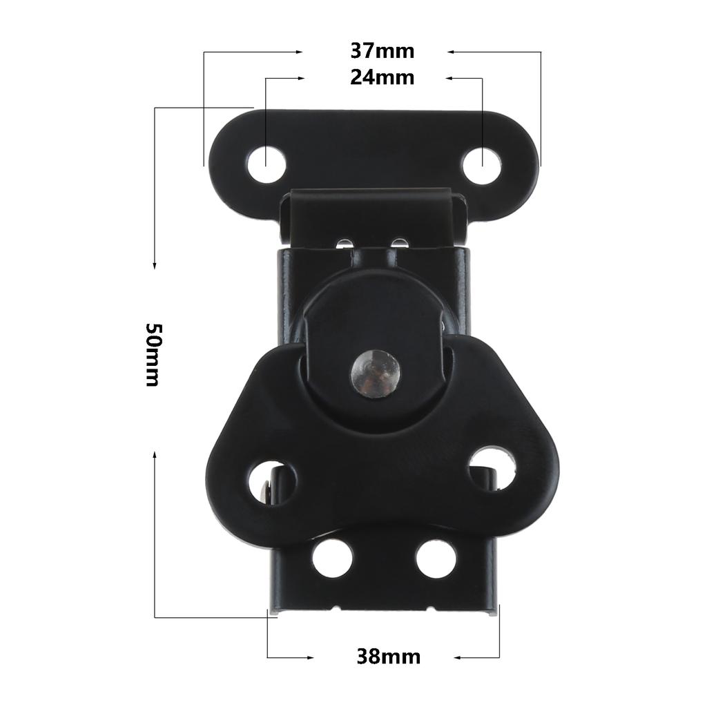 1PC Butterfly Shape Luggage Twist Latch Catch Clamp Hasps and Keeper Wooden Box Suitcase Flight Case Buckle Rotary Lock Black