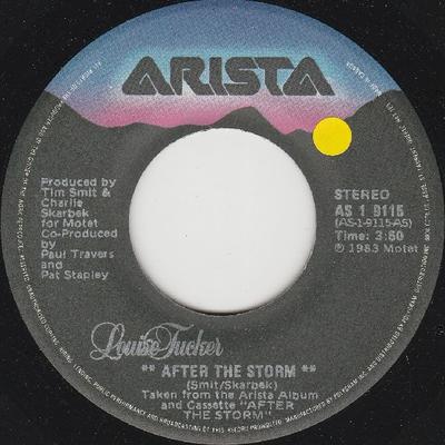 7-дюймовая пластинка LOUISE TUCKER After The Storm AS19115 Arista 1983 Канада Поп Б/у
