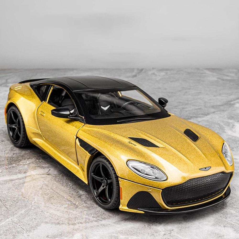 1:22 масштаб DBS спортивная модель автомобиля игрушка металлическая литая миниатюра роскошь музыка свет инерционный автомобиль модели мальчиков декоративные подарки