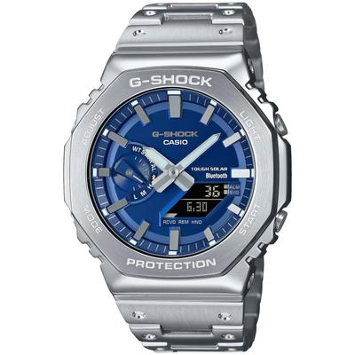 Мужские часы G-Shock Full Metal Solar Bluetooth Watch GM-B2100AD-2AJF, серебристый, модель Япония