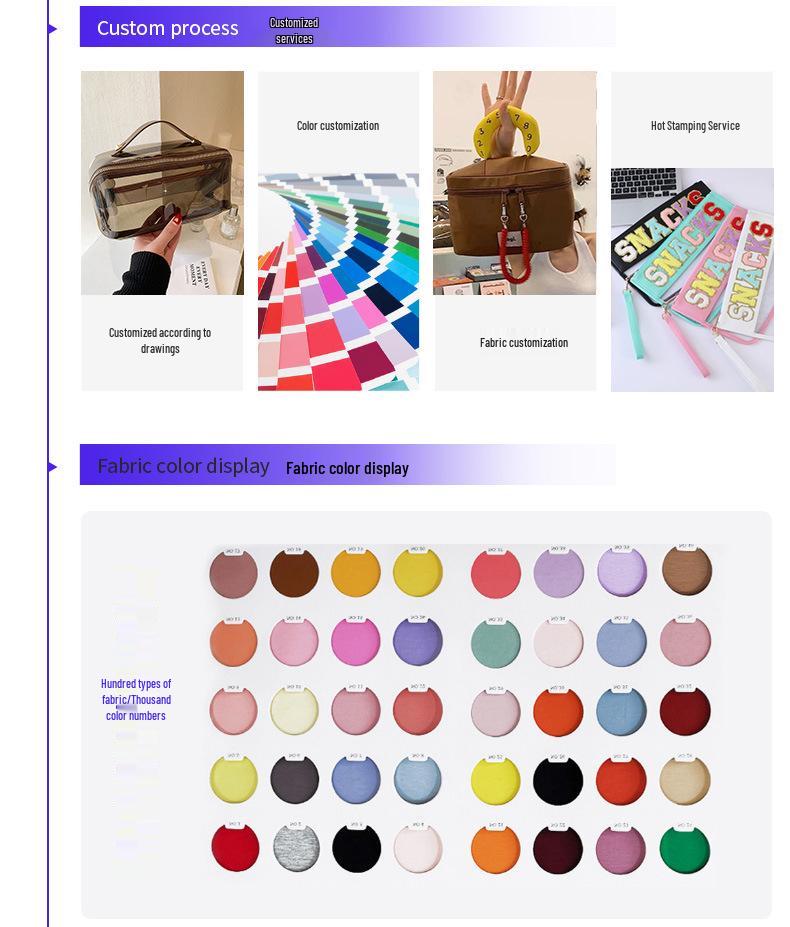 Popular Large Capacity Women's Cosmetic Travel Handbag and Toiletry Bag