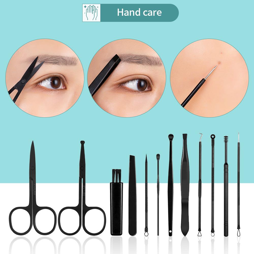 7/10/15 шт. профессиональные ножницы для педикюра, набор ножниц из нержавеющей стали с орлиным крючком, портативные маникюрные машинки для стрижки ногтей, набор инструментов