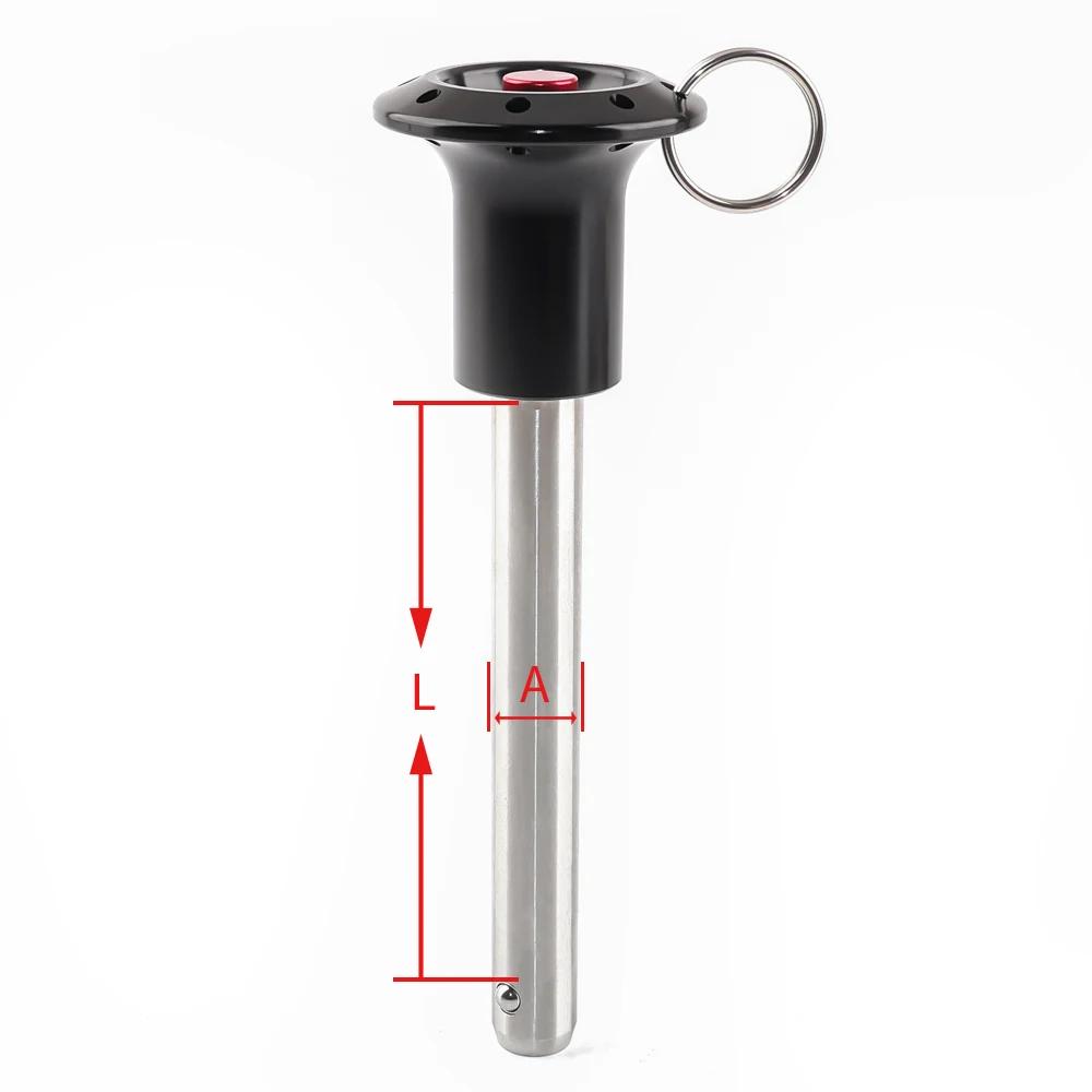KST111 Quick Release Pin High Quality Ball Lock Pin SUS304 Line Array Safety Pin Push Button Mechanism With Pull Ring