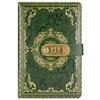 PU Leather A5 Journal Notebook Embossed Design Hard Cover Lockable Secrets Journal Combination Lock Ruled Lined Paper