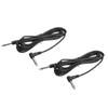 Кабель для гитарного инструмента uxcell 3M TRS Angle Electric Bass Cable Cord для бас-гитары Black 2pcs 6mm-6mm Straight-Right