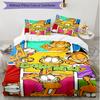 3pcs Duvet Cover Set (1*Duvet Cover + 2*Pillowcase, Without Core), Garfield Print Soft All‑Season Bedding Set, Home Bedroom Decor Gift