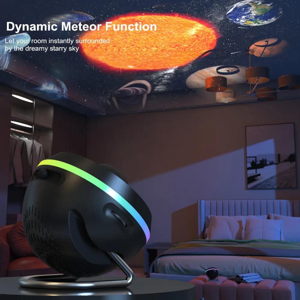 13in1 Ultra Clear Galaxy Projector LED Ultra Clear Night Light Lamp Rotary Space Ball Planetarium Projector Lights for Kids Room