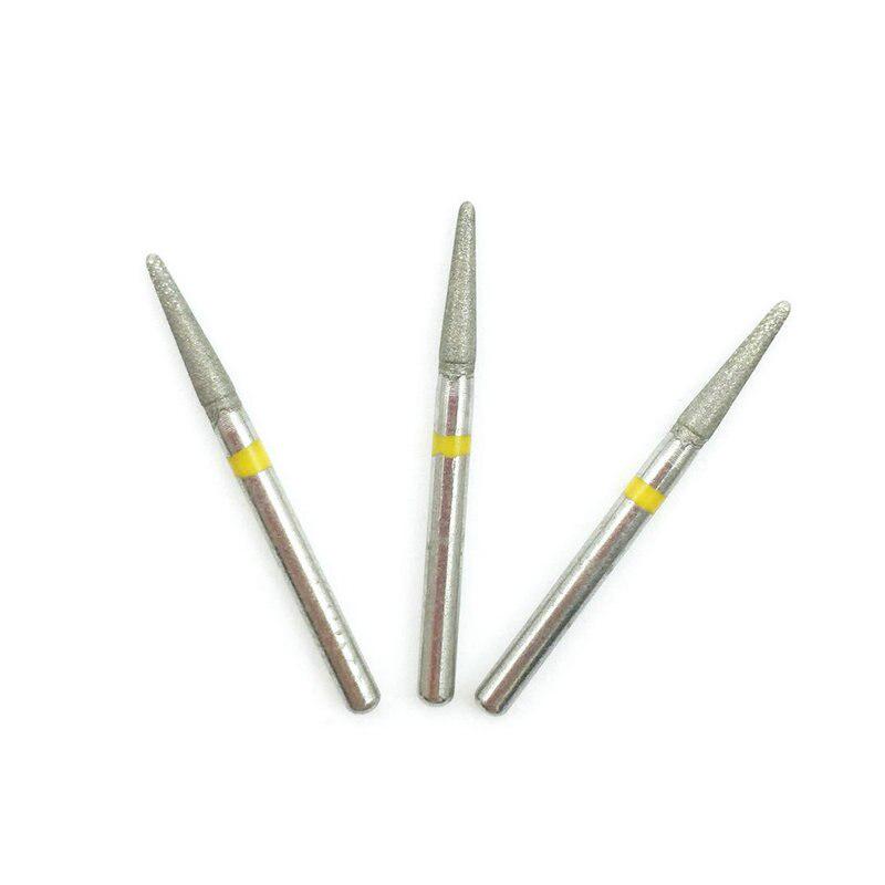 10 шт., стоматологические алмазные боры, стоматологические боры Dia-burs для высокоскоростных наконечников, инструмент для стоматолога FG 1,6 мм TR-21EF