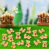 50Pcs Mini Animal Figurines Resin Little Bear Model Miniature Landscape Garden Plant Desktop Decoration DIY Handmade Accessories