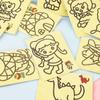 Brush Art Painting Sand Painting Set Paper Picture Drawing Coloring Toys  Children/Kids/Toddlers
