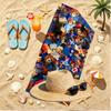 Paddington Bear Print Beach Towel, Versatile Lightweight Absorbent Beach Towel for Pool Surf Yoga Bathroom, Perfect Birthday Holiday Gift