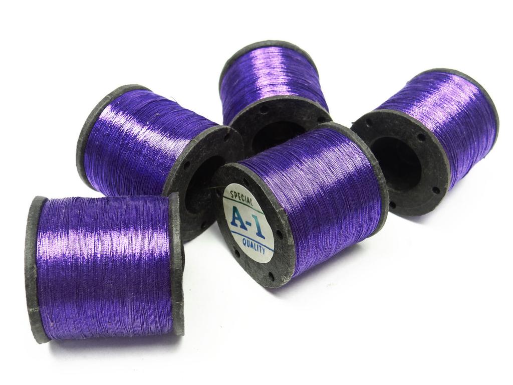 Лот из 5 шт. Полиамидная катушка, стегальная машина, металлик, оранжевый