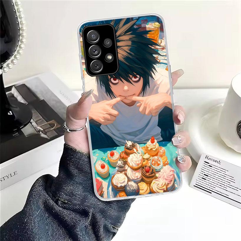 N-Note D-Death L Lawliet For Samsung Galaxy A52S A42 A32 A22 A12 A02S A51 A50S Phone Case A41 A31 A21S A30S A20S A20E A70 A71 A4
