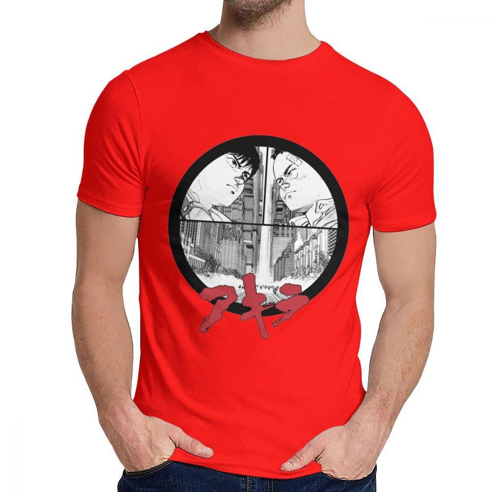 Novlety O Neck Akira T Shirt Graphic Print For Male Cotton La Camiseta