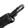 Saxophone PU Leather Neck Strap with Thick Soft Padded Adjustable Buckle Black Hook for Baritone Alto Tenor Soprano Sax