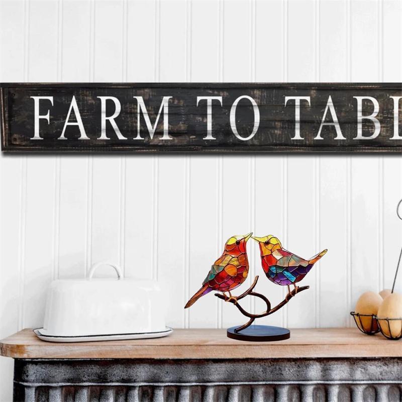 Акриловые птицы, декоративные украшения на ветках, украшения для групп птиц или украшения для домашнего офиса, 5 стилей