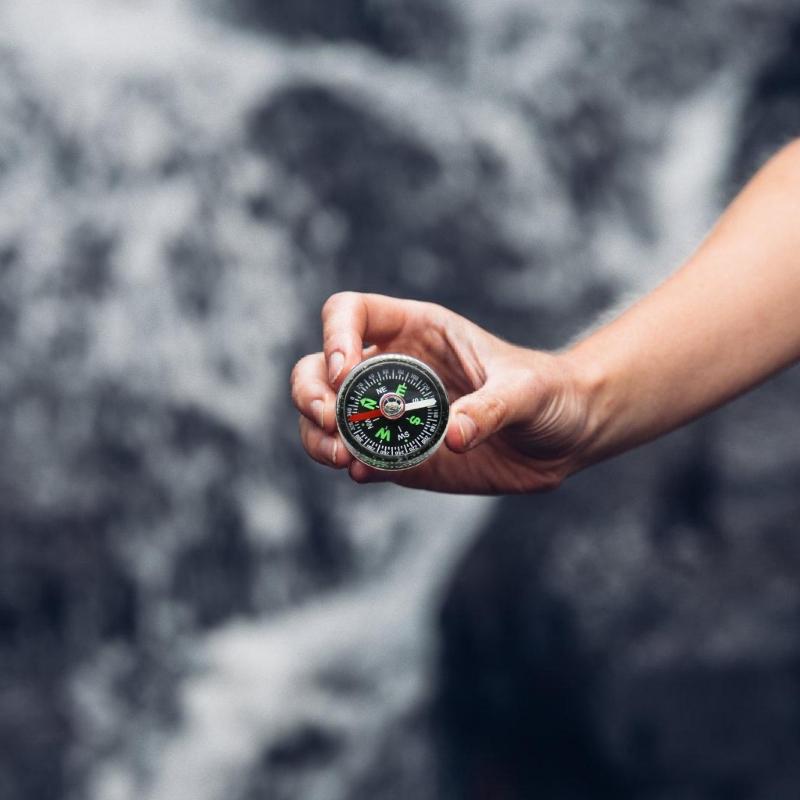Waterproof Pocket Compassses High Precisions Horizontal Bubble Compasses Travel Navigation for Outdoor Travel Camping