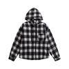 Новая мужская клетчатая рубашка с капюшоном, свободная куртка для мужчин и женщин, универсальная клетчатая куртка для мужчин и женщин