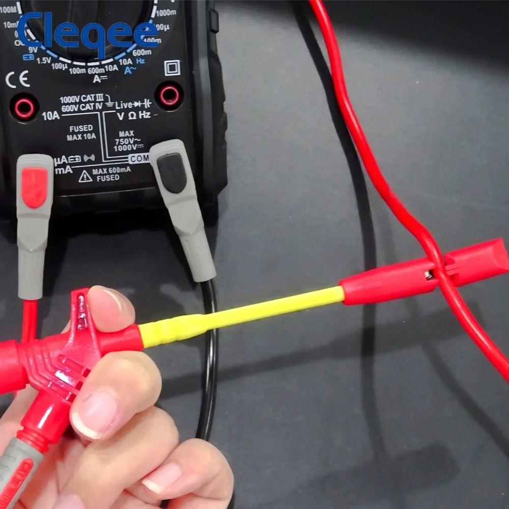 3pcs Non-Piercing Test Hook Clip Wire Piercing Probe Troubleshooting Electrical Issues