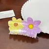 Stylish Acrylic Flower Hair Clips Available In Multiple Colors For Elegant Women's Hairstyles