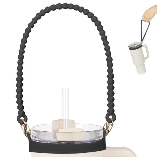 Water Bottle Lanyard Soft Retractable Water Bottle Handle Holder Lightweight Portable Plastic Travel Camping Water Cup Carrier