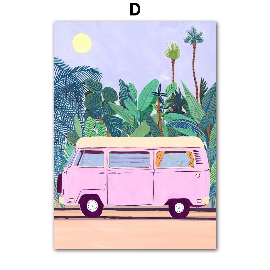 Путешествия Пейзаж Настенное Искусство Кофе Женщина Чтение Бассейн Лист Холст Картина ПостерыПечать Картины Для Гостиной Интерьер Комнаты Декор