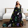 FNAFS At Freddy's Horror Blanket  Camping Flannel Throw Blanket For Outdoor Soft Design Quality Bedspread Birthday Gift