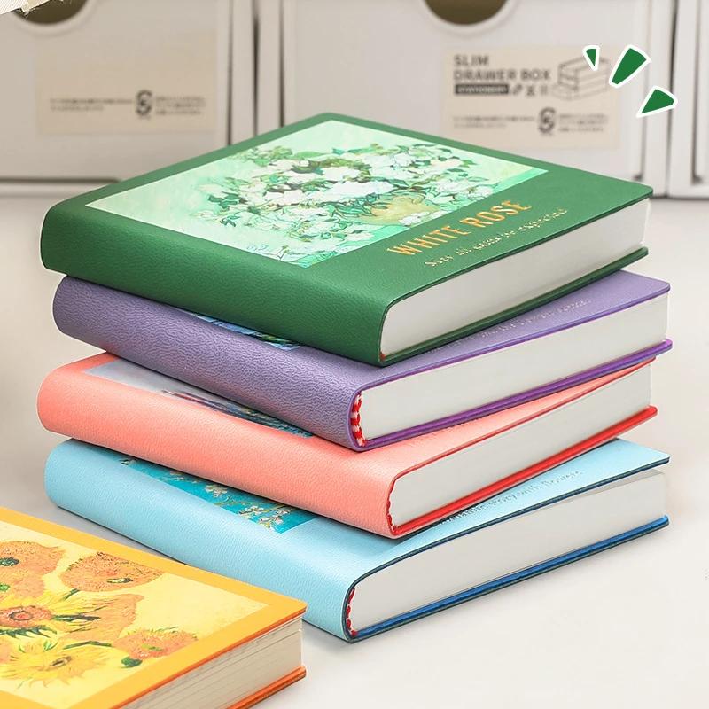 Маленькая книга с масляной живописью, мини-альбом с марками для путешествий, книга с пробивными отверстиями, квадратный блокнот, переносной блокнот