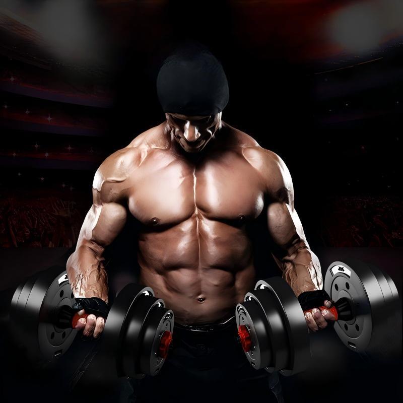 WEZHO Adjustable Dumbbell & Barbell Set
