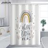 Bathroom Thickened Waterproof Curtain Mildew Proof Shower Curtain Shower Partition Curtain Shower Curtain Bathroom Curtain Free Perforation